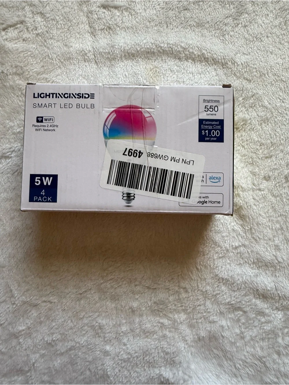 Smart LED Bulb (White) - 5W 4-Pack